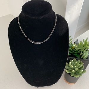 Oxidized Sterling Silver Necklace (Italy)